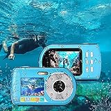 Unterwasserkamera Tauchen 10M Full HD 1080P wasserdichte Kamera zum Schnorcheln Selfie Dual Screen Action Kamera 24MP Videorecorder 16X Digital Z