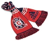 adidas MLS Chicago Fire Authentic Coach's Scarf One Size Fits All, R