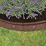 EcoShape FlexiBorder - das Flexible Rasenkantensystem (2 x 1 Meter, Braun)