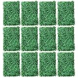 12PCS Künstliche Hecke Hintergrund Zauns Künstliche Pflanzen Grüne Wanddekor Für Außendekoration Balkon Zaun Garten,60x40x4